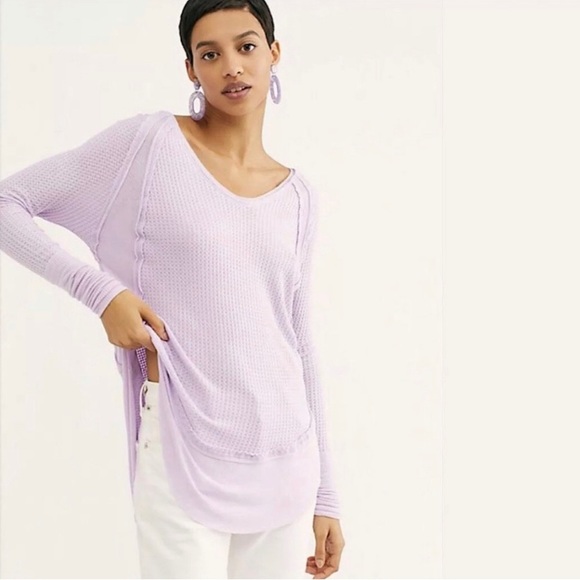 Free People Catalina Waffle Knit Thermal Top - Picture 2 of 10